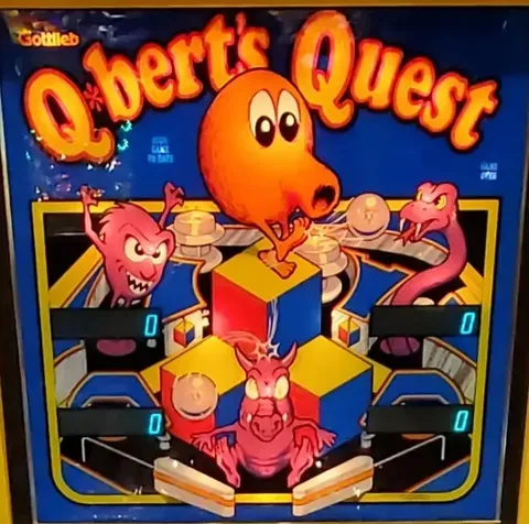 Q*bert's Quest, Backglas